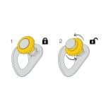 کارگاه (رول با صفحه) جداشونده پالس پتزل 8PETZL COEUR PULSE 8mm/12mm - Image 3